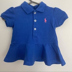 Ralph Lauren peplum top 3months